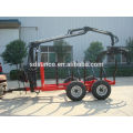 Best quality!! ATV tow timber trailer with crane/hydraulic log crane